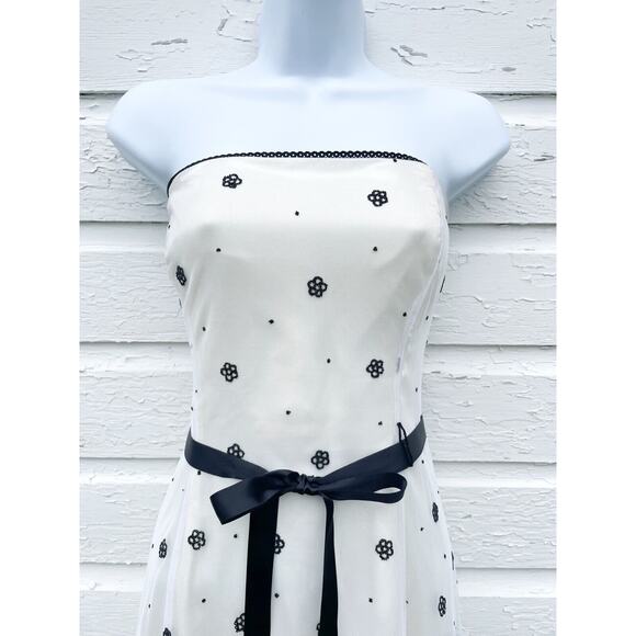 Adrianna Papell Boutique Dress Womens sz 10 1950s inspired A-line Ivory Tulle - Picture 2 of 8